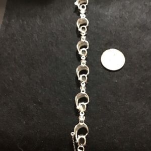 Bracelet, 925 Sterling  And smoky gray black stone from Estate sale ￼￼￼￼ By Sorr